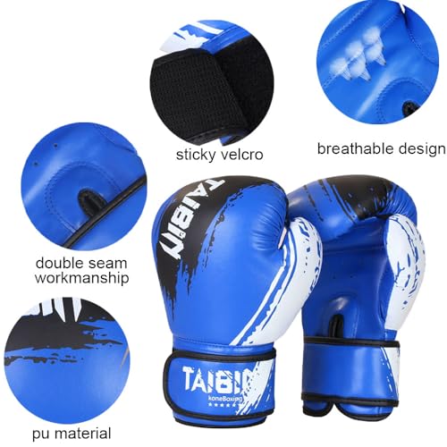 2-in-1 Boxing Gloves and Punching Mitts Set for Kids Youth,6 oz Kids Boxing Gloves and Boxing Pads,Boxing Training Equipment for Punching Bag,Kickboxing,Gift for Boys and Girls - color: black