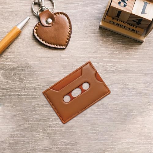 SUPERDANT 1 Pcs Cassette Leather Die 10x5 Inch Wooden Cutting Die for Card Holder and Coin Purse Handmade Gift Leathercraft Mold Compatible with Machine - style: Cassette Card Pack