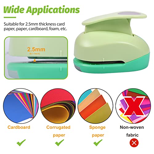 Craft Hole Punch 9 Pcs 5/8 Inch Paper Punches for Crafting Hole Punch Shape | Hole Puncher for Crafts, Different Shape Crafting Designs for Crafting & DIY Projects - style: 9 Different pattern 5/8 Inch Set 3