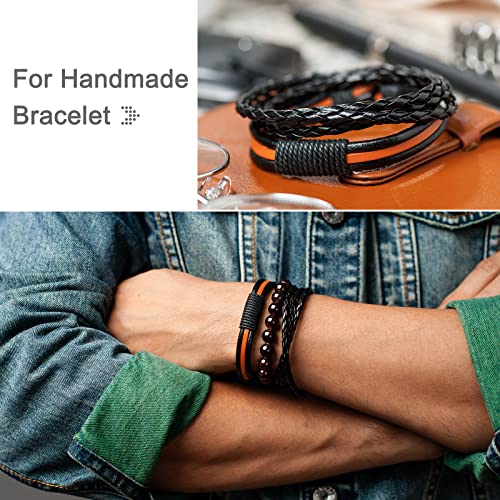 uxcell 11 Yards 1mm Round Leather Cord Lacing String for DIY Crafts Dark Green - color: Dark Green