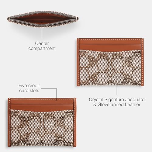 Coach Essential Card Case - color: LH/BURNISHED AMBER