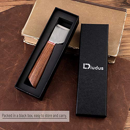 Leather Skiving Knife with Wooden Handle Leather Skiver Cutting Knife