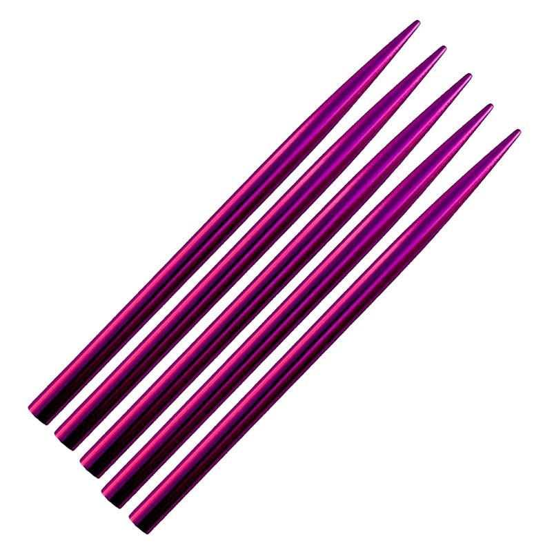 (5 Pack) Jig Pro Shop 3 1/2" Pink Tapered Tip 550 Type III Aluminim Paracord FID, Lacing, Stitching Needles - color: Pink Tapered, size: 5 Pack