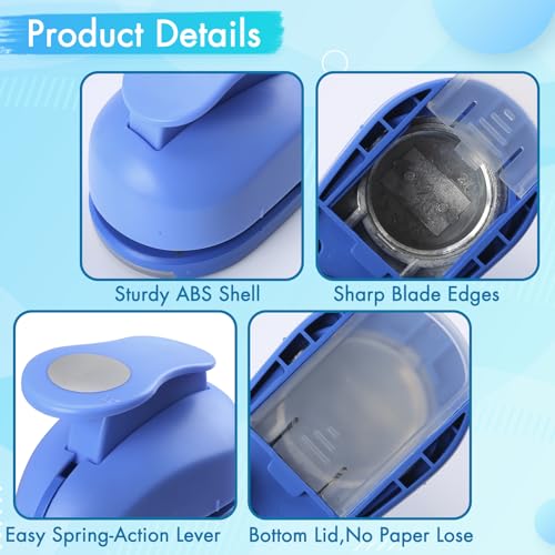 1 Inch Circle Punch - Creates Perfect Circles Every Time, Handmade Scrapbooking Tool for Card Making, DIY Photo Albums, Invitations & Decorations - size: 1 Inch