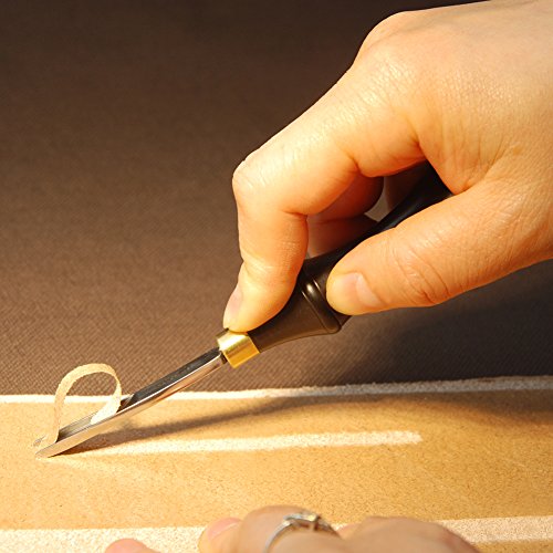 OWDEN Professional French Style Wide Mouth Leather Skiving Tool (6mm)