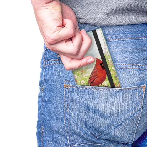 Airkit Boho Bird Checkbook Cover for Personal, PU Leather for Women | Check Book Holder, with Elastic Band, Pen Holder & Transparent PVC Divider for Duplicate Checks - color: Boho Bird