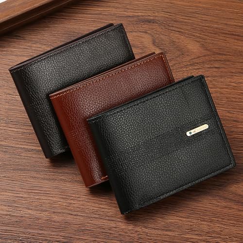 Slim Wallet for Men with Money Clip, Minimalist Wallet with Zipper, Bifold Mens Wallets with Credit Card Holder, PU Leather Men's Wallet with Coin Purse, Carteras Para Hombres (Black Z) - color: Black Z