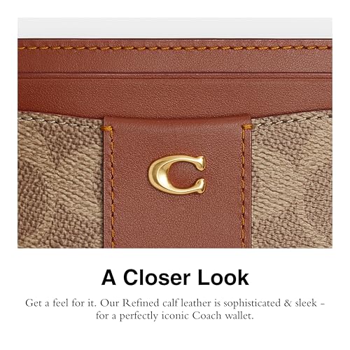 Coach Essential Card Case - color: B4/TAN CARAMEL