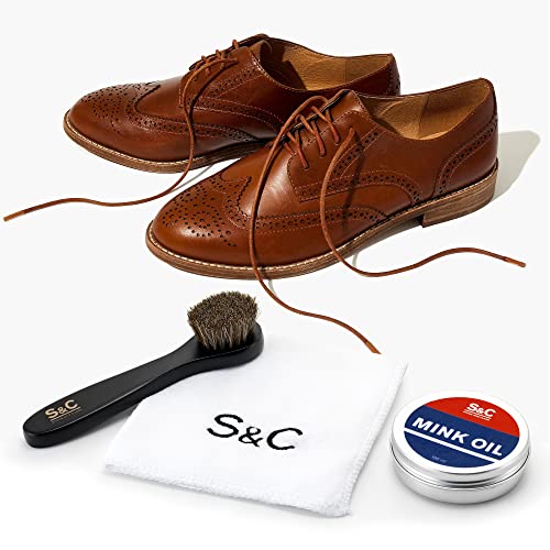 Stone and Clark Mink Oil for Leather Boot - Leather Conditioner & Protector for Boot, Belt, Saddle, Baseball Glove & Purse - style: Paste