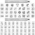 70 Pieces Leather Stamping Tools, Leather Stamping Kit with 2 Pcs Punch Tools, 68 Pcs Metal Letters, Numbers and Professional Capital Letter Pattern Craft Stamps Punch Set Tool