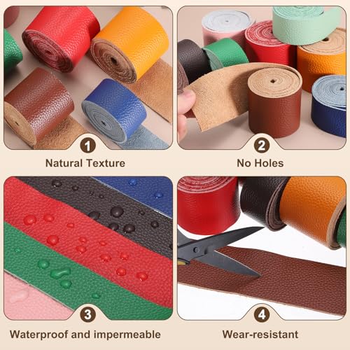 MECCANIXITY Leather Craft Belt Blanks, 20mm(0.8") Wide x 51" Top Grain Strip 3-4oz 1.5mm Thick Leather Strips for DIY Belt Making Craft Making Tool Processing, White - color: White