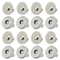 20 Set Magnetic Snaps, Purse Magnetic Bag Fastener Clasp Magnetic Button Replacement Kit for Sewing, DIY Craft, Purses, Bags, Clothes, Leather (Silver 14MM) - color: Silver 14MM