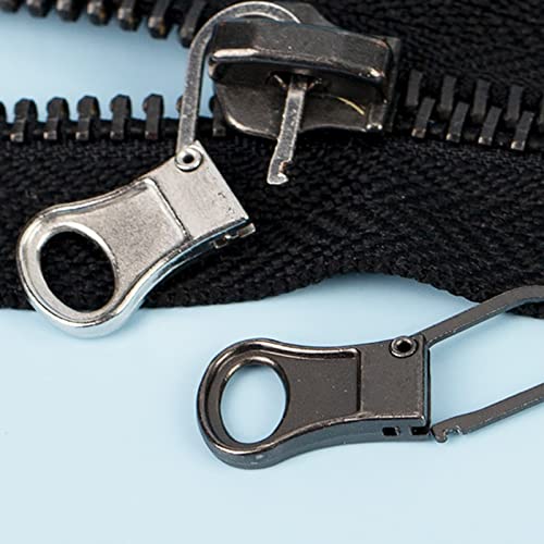 Mizeer Zipper Pulls for Jacket, Perfect for Small Hole Zippers, Detachable Small Zipper Pull Tab Replacement for Clothing Jackets Boots Purse 4PCS Silver - color: 4pcs Sliver