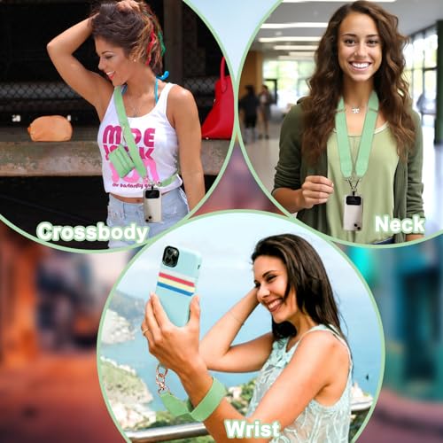 XANGNIER Clip and Go Strap for Phone with Wallet Crossbody,Avocado Color - color: Avocado Color