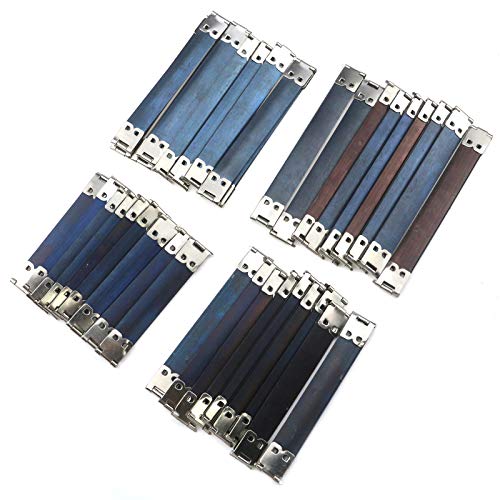 Coshar 40pcs Metal Internal Flex Frames Kiss Clasp Spring Clip Hook for Bag | Metal Bag Making Supplies, Internal Flex Frame, Use for Bag Coin Purse Wallet DIY Craft, 4 Sizes - size: 4 sizes(40pcs)