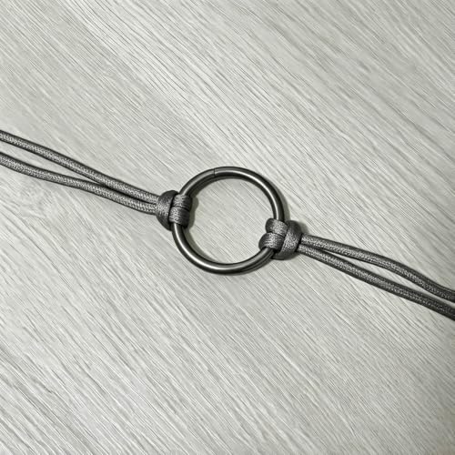 BIKICOCO 1-1/4'' Metal O-Ring Buckle Connector Round Loops Non Welded for Bags Webbing Purse and Belt Straps - color: Gunmetal X 20 Pcs