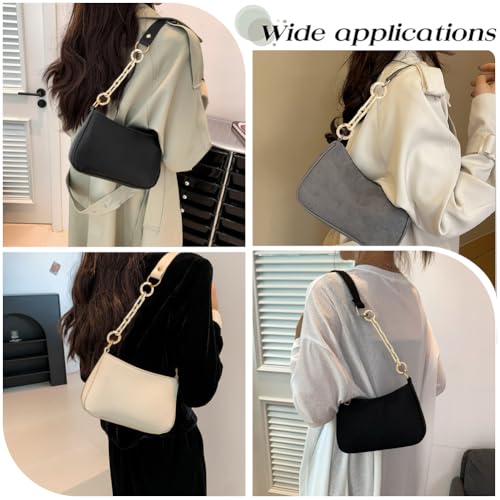 Beebeecraft 3Pcs Purse Chain Strap Extender 3.7/4.7/5.5in Long Alloy Metal Heavy Chunky Link Bag Strap Extender for Handbag Crossbody Bag Replacement Accessories Decoration - size: 3.7/4.7/5.5in