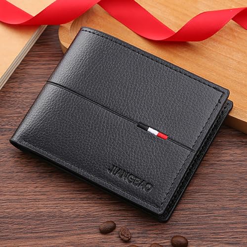 Slim Wallet for Men with Money Clip, Minimalist Wallet with Zipper, Bifold Mens Wallets with Credit Card Holder, PU Leather Men's Wallet with Coin Purse, Carteras Para Hombres (Black 3) - color: Black 3