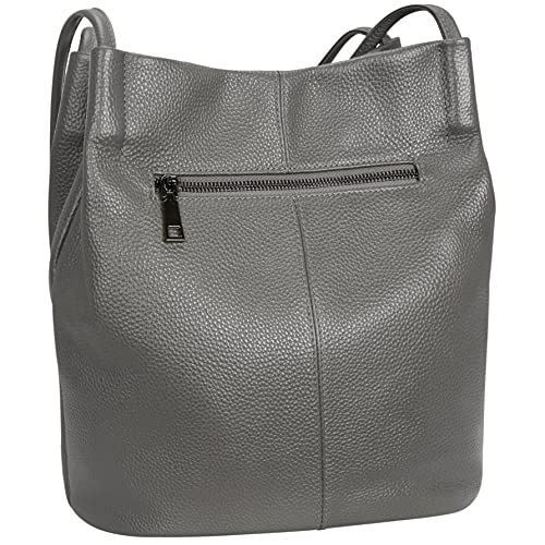 Iswee Soft Leather Tote Bucket Bag Hobo Shoulder Purse and Handbags Women | Large Size Roomy Pocketbooks Ladies Bag Everyday Bag Casual Work Travel Designer Hand Bag - color: Grey-lichee