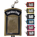 ActiveDogs Service Dog ID Card Pouch, Clip-On Badge Holder, Coyote Brown - color: Coyote Brown