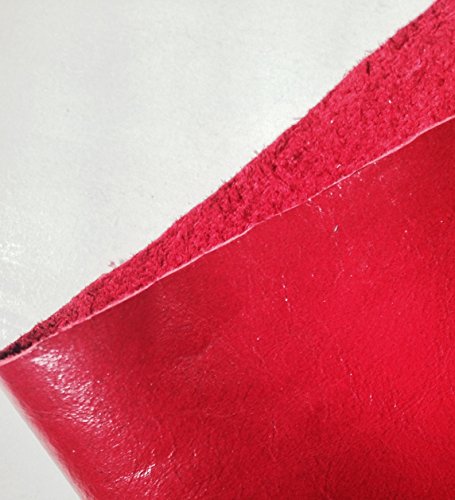 Reed Leather Hides - Cow Leather for Arts and Crafts (8 inches X 11 Inches, Red) - color: Red, size: 0.6 Square Foot