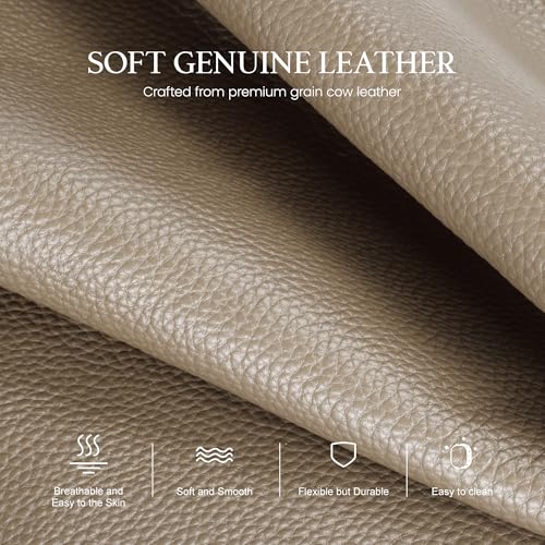befen Anti-theft Crossbody Bag for Women Genuine Leather, Small Cross Body Shoulder Handbags with RFID Card Slots - color: Z#taupe