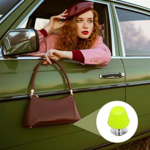 PATIKIL 10mm Screw Back Rivets Stud, 25 Sets Purse Handbag Feet Round Flat Nailhead Flat Head Stud Rivet Spike Leathercraft for DIY Leather Luggage Collar Belt Shoes, Fluorescent Green - color: Fluorescent Green, size: 10mm