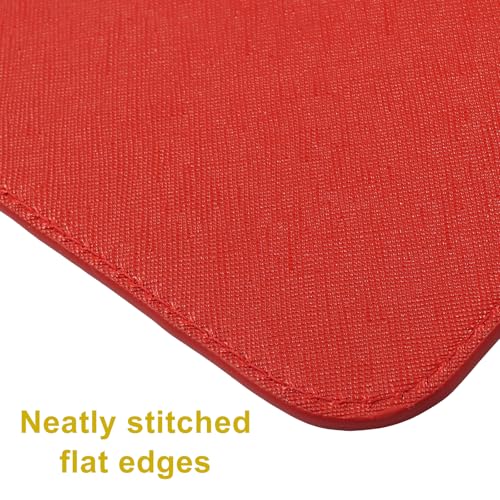 Coufce 1 Pcs Red Leather Bag Shaper Liner Board | Bag Base Shaper Insert for Tote Purse Handbag, Anti-Sag Bottom Pad - color: Red