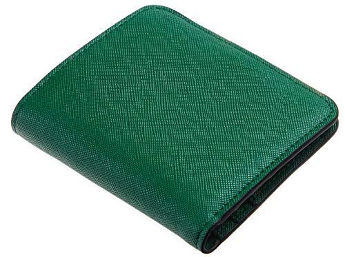 Toughergun Women’s Small Slim Leather Wallet with RFID Protection, Compact Bifold Mini Purse with Clear ID Window - color: CH Green