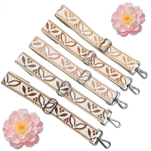 1.5" Wide Purse Strap Adjustable Replacement Gunmetal Hardware Long Crossbody Bag Strap for Thick Shoulder Bags Canvas Handbags Straps - color: Black Hardware-304