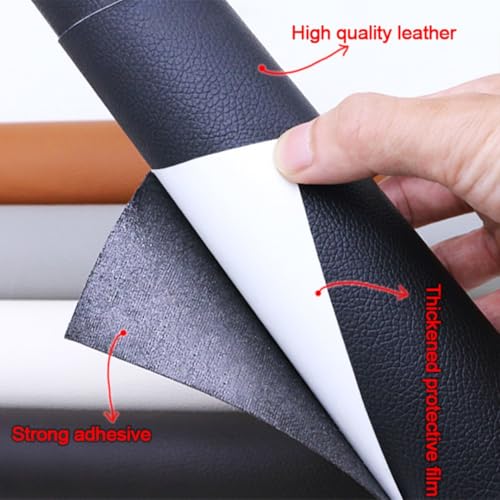 Leather Repair Patch, Creamy White, 3x60 Inch, Self Adhesive, Leather Repair Tape for Furniture, Car Seat Repair, Couch Repair - color: Creamy White, size: 3x60inch