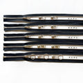 #5 Heavy Duty Metal Zipper 5 Pieces 1 Yard Long Each(Black/Gold Teeth) - color: Black/Gold Teeth