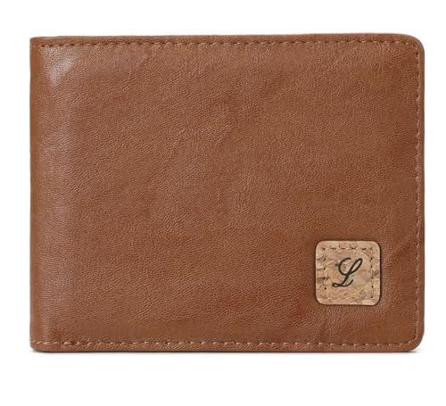 Lanyani Minimalist Fabric Wallet Bifold RFID Blocking - color: B-Brown