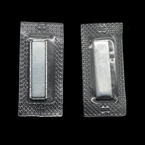 Bluemoona 6 Sets - Hidden Sew-in PVC Magnetic Snap Rectangle 27mmx8mmx3mm Closure Purse Handbags Button