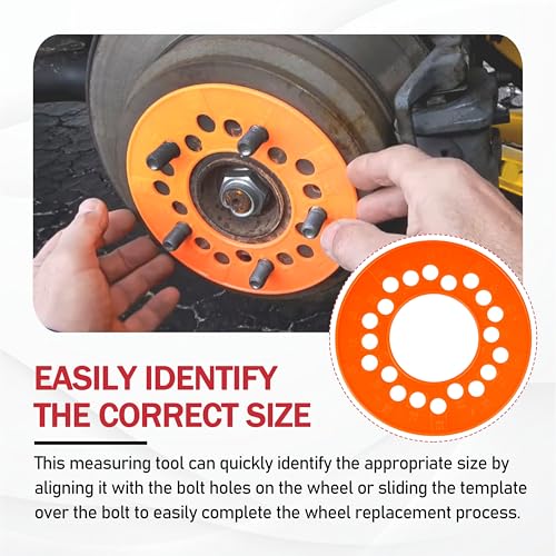 Wheel Bolt Pattern Measuring Tool Set | 4 | 5 | 6 Lug Bolt Pattern Template