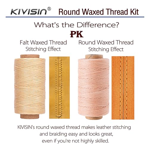 0.55mm Bonded Round Waxed Polyester Thread 76 Yards Each, 12 Rainbow Color Wax Coated String Thin Cord for Micro Macrame, Bracelets Braided, Leather Sewing, Stitching, Beading and Bookbinding - color: Rainbow Colors, size: 0.55mm Medium