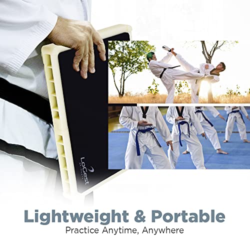 Logest Rebreakable Boards Martial Arts - Taekwondo Karate MMA Boards - Reusable Plastic Training Breaking Boards for Kids & Adults Available in 6 Levels of Difficulty Taekwondo Boards for Breaking - color: Blue - Medium