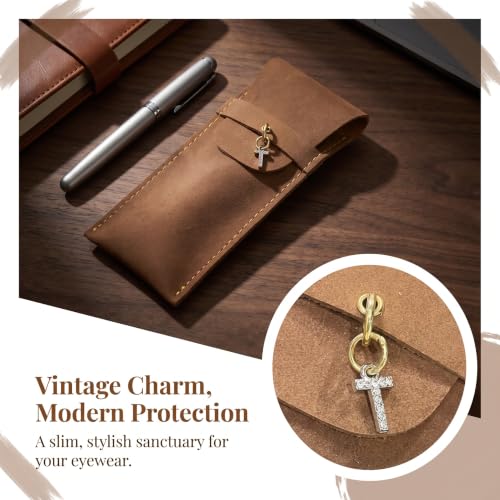 Personalized Initial PU Suede Pen Pouch - Office and Professional Storage Accessory, Ideal Gift for Coworkers (T) - color: T
