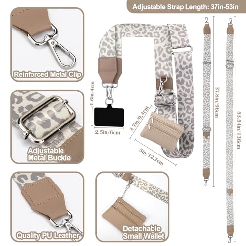 XANGNIER Clip and Go Strap for Phone with Wallet Crossbody,Multicolor 16 - color: Multicolor 16