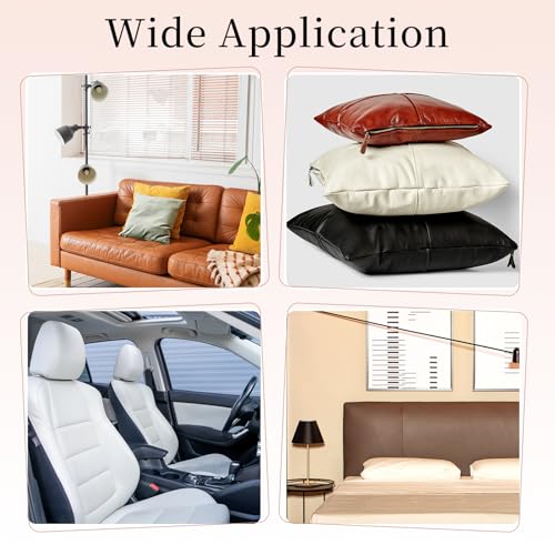 uxcell Marine Vinyl Fabric, 54 Inch 1 Yard Upholstery Faux Leather Soft Waterproof Sheets Fabric for Crafts DIY Sewings Sofa Wallets Handbag Car, Black - color: Black
