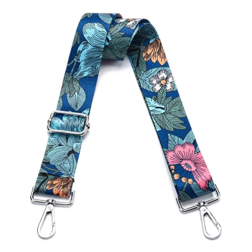 Wide Purse Strap Adjustable Replacement Crossbody Bag Strap Silver Hardware Shoulder Straps - color: Silver Hardware-pattern-38s132-009