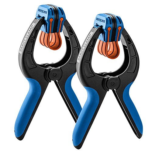 Rockler Large Spring Bandy Clamps for Woodworking (Pair) | Spring Clamps – Gentle Workpiece Holding – Large Bandy Clamps – One-Handed Use – Pair Pack - size: 1PACK-Large