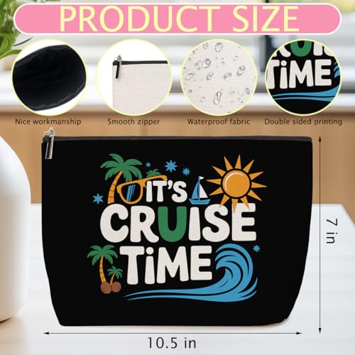 Cruise Vacation Makeup Bag Travel Essentials Organizer Cosmetic Bags - color: Multicolor 1437