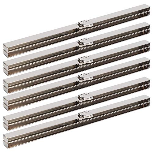 Metal Purse Frame Kiss Clasp Lock Durable Bag Closure for DIY Sewing Iron Silver 7.5 Inch 6 Pack - color: Silver