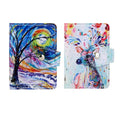 2 Pcs Credit Card Holder and business card holder，Sd Card Holder Each Has 26 Card Organizers, 2024 New Credit Card Holders book for Men and Women. - color: Lucky tree