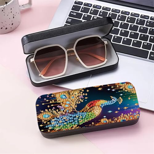 1pcs 5d Diamond Art Kits for Adults Small Diamond Painting Kit Gem Art Paint by Diamonds Dots Eyeglasses Case DIY for Beginner Women (#12) - color: #12