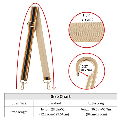 ZOOEASS Wide Shoulder Strap Adjustable Replacement Belt Crossbody Canvas Bag Handbag - color: Wide: 1.4"(3.5cm)color14, size: EXTRA LONG:66.9"(170cm)Wide:1.4"(3.5cm)