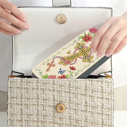 1pcs 5d Diamond Art Kits for Adults Small Diamond Painting Kit Gem Art Paint by Diamonds Dots Eyeglasses Case DIY for Beginner Women (#3) - color: #3
