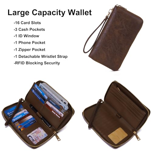 Soperwillton Women Backpack Purse Shoulder Handbags Travel Bag Set 2pcs | Soft PU Leather,Large Capacity,Many Pockets,with a Functional Wallet,with a Detachable Shoulder Strap,Multipurpose Design - color: Darkcamel