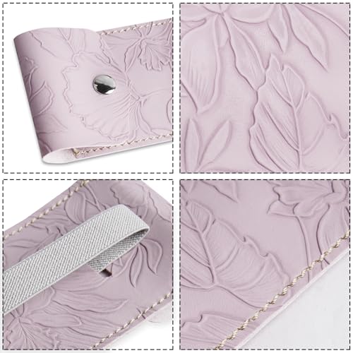 Adjustable Elastic Band Pen Holder for Notebooks, Pen Sleeve Pouch for Journals, Pencil Holder, Bible Planner Accessories, Cute Pencil Case(1-Purple) - color: 1-Purple